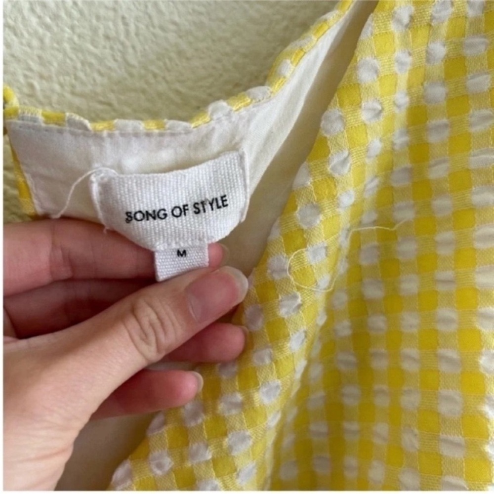Song Of Style Lena Cut Out Midi Dress Yellow - Picture 7 of 9